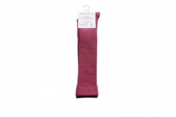 Organic Cotton Knee High Socks - Burlwood - Image 3