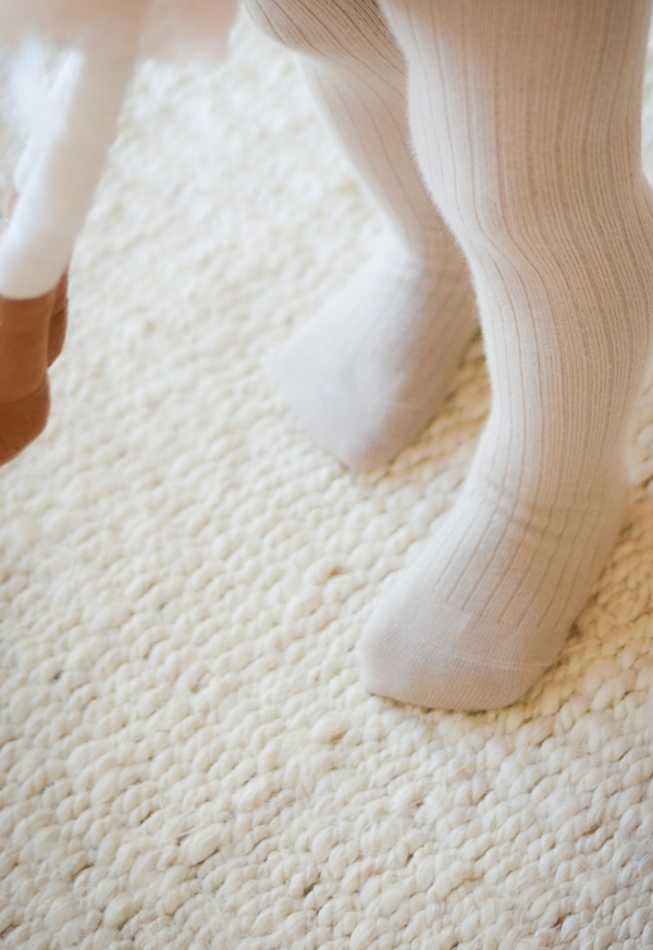 Organic Cotton Knee High Socks - Buff - Image 5