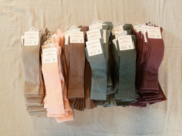 Organic Cotton Knee High Socks - Burlwood - Image 2